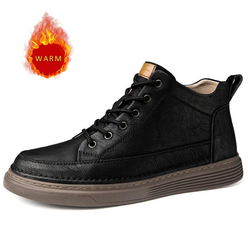 

Высококачественные зимние хлопковые ботинки Мужские из натуральной кожи Повседневная обувь Подошва ручной работы Износостойкие Мужские альпинистские ботинки 47