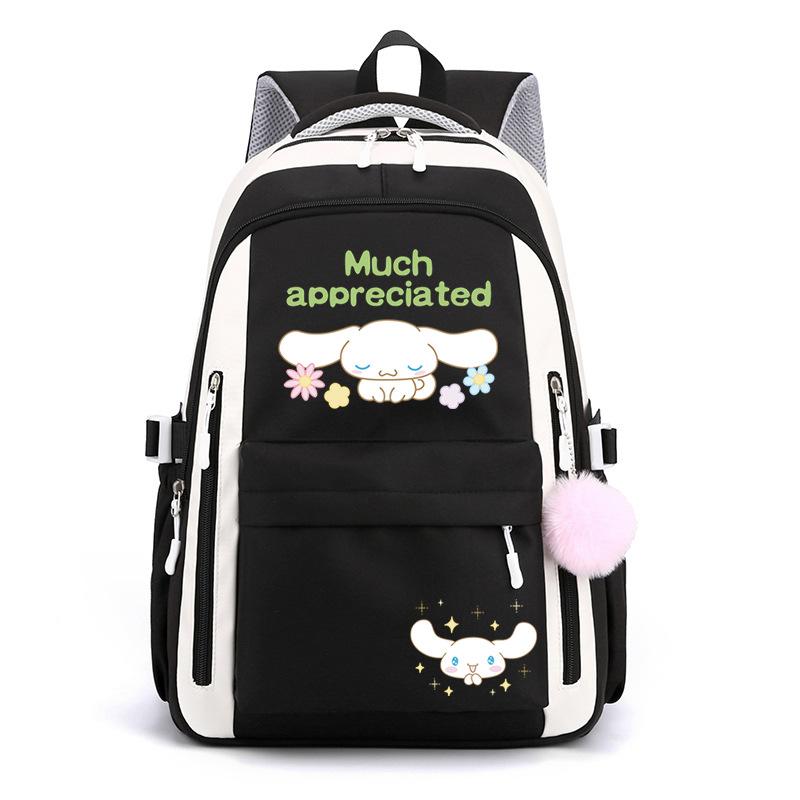 Cartoon Puppy Printed College Style Backpack Student Casual Schoolbag Large Capacity Student Schoolbag