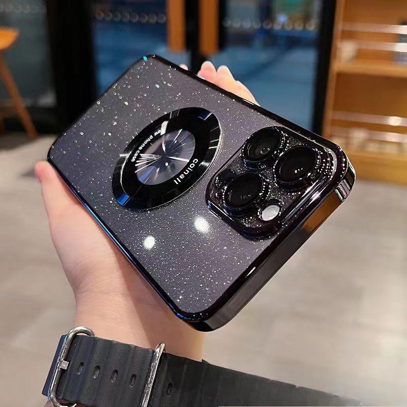 

Порошок для гальванического покрытия, подходит для чехла для мобильного телефона Apple 15 Promax, iPhone 16, магнитный, ультратонкий, 13, ощущение премиум-класса, 12 Apple 11