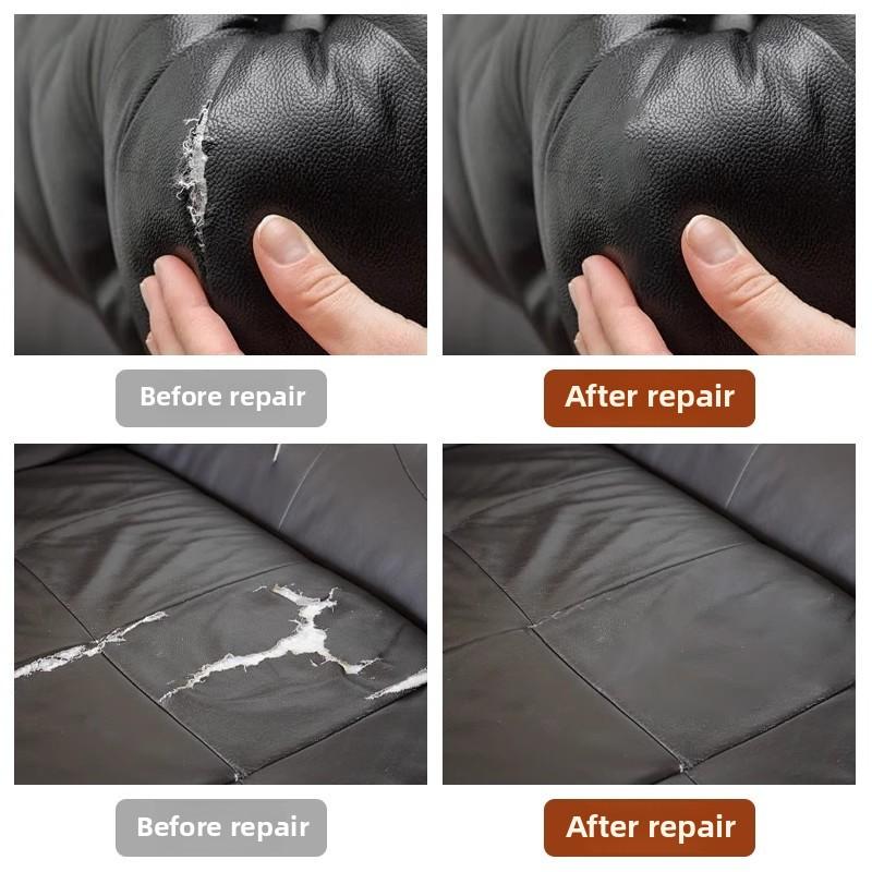 Self Adhesive Leather Patch Artificial Synthetic Leather Black Waterproof Sticker Sofa Car Seats Couch Scratch Repair Tape