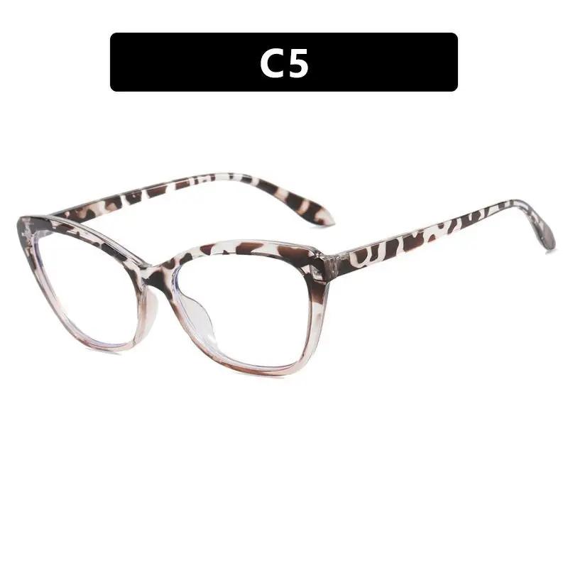 KOTTDO Classic Anti-blue Light Computer Eye Glasses Frames for Men Women Vintage Square Plastic Cat Eye Glasses Frame Eyewear