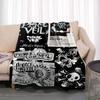 Pierce The Veil Band Printed Flannel Blanket Soft Kid Warm Plush Throw Blanket for Bed Bedroom Sofa Bed Picnic Blanket Fan Gift