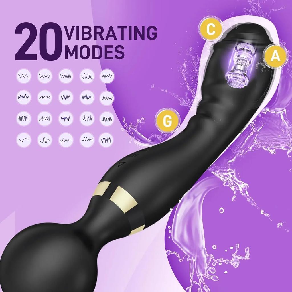 G-Punkt Klitorisstimulator Vagina-Massagegerät Leistungsstarker Stab Dildos Vibrator für Frauen Weiblicher Masturbator Sexspielzeug für Erwachsene