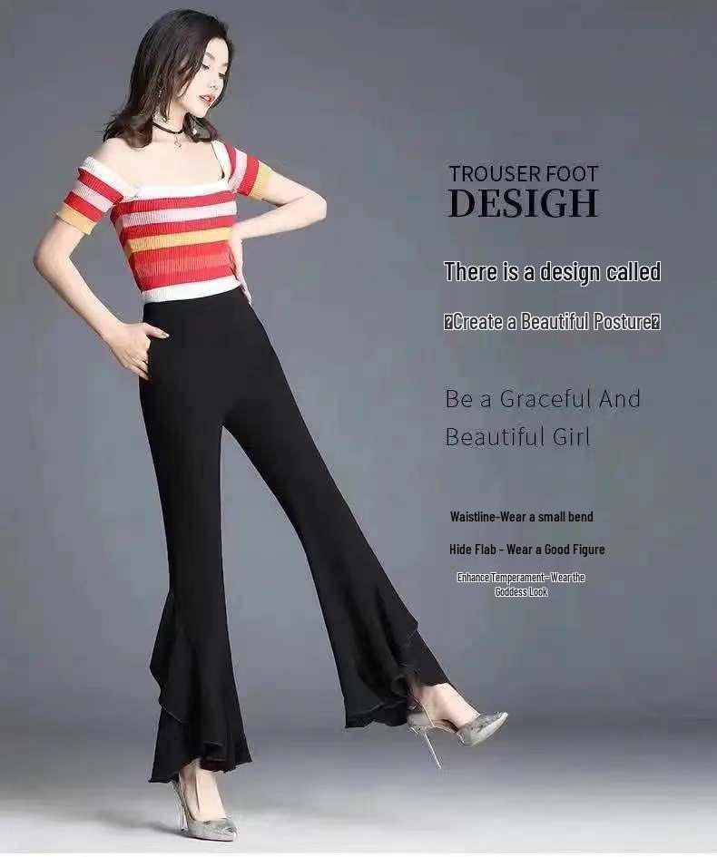Sommer 2023 Damen High-Waist Chiffon Schlaghose – Schlankmachend, Stilvoll, Vielseitig, Weiter Beinschnitt