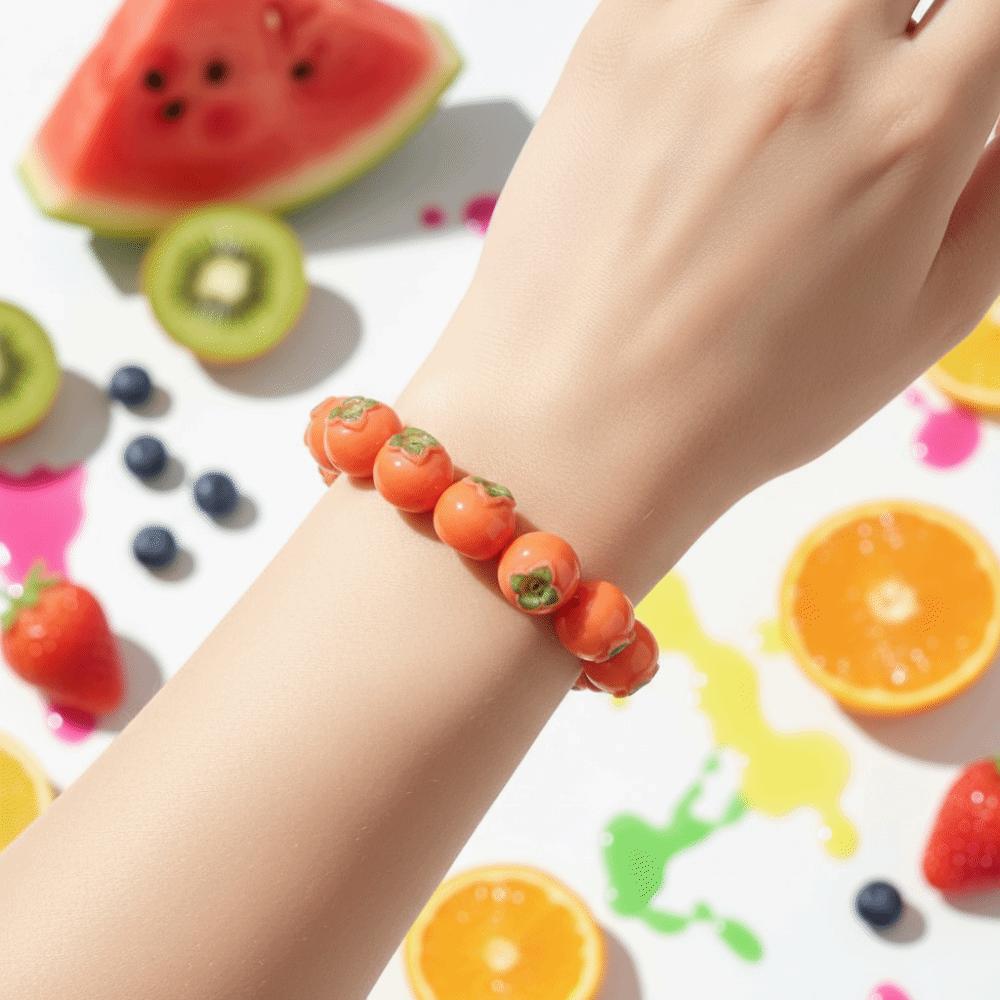 Resin Summer Dopamine Wrist Jewelry Cartoon Y2K Beaded Bracelet Y2K Fashion Girls