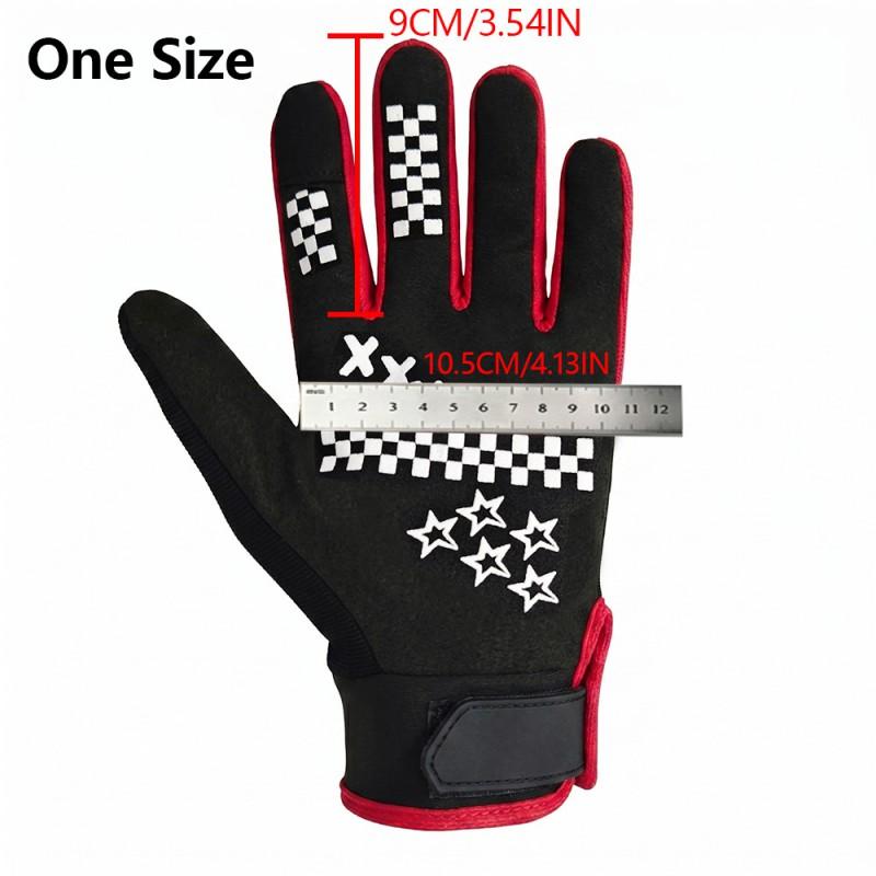 Full Finger Motorcycle Gloves Off-Road Biking Mountain Cycling Touchscreen Compatible All Season Long Cuff