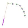 Cat Teaser Toy Interactive Lightweight Cat Stick with Bell Safe Chewing Toy Long Handle Entertainment Toy for Pet