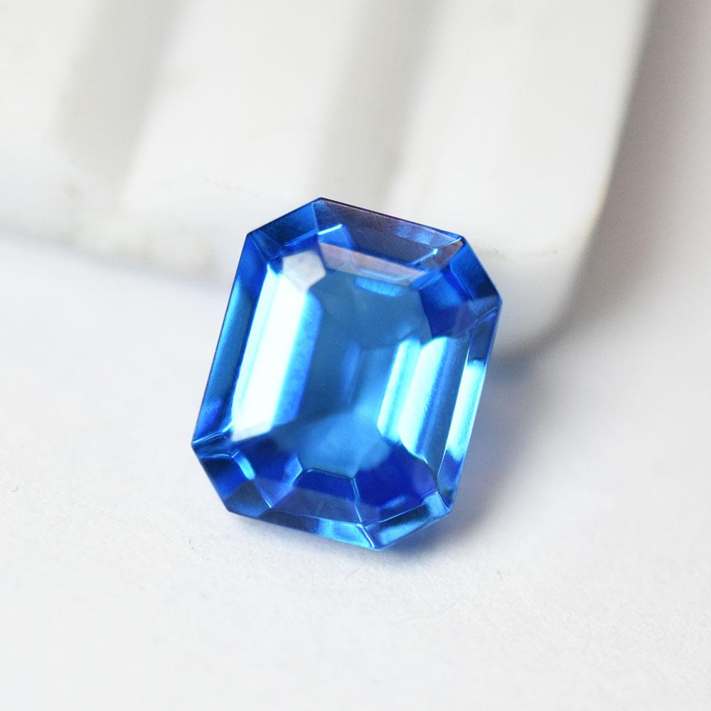 Sri Lanka Natural Blue Sapphire 11x9mm Emerald Cut Certified Loose Gemstones