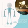 Cute Creative Sportsman Night Light Mini Portable Bulb Suction Cup Lights Bendable Desk Lamp Model Tabletop Home Decorations