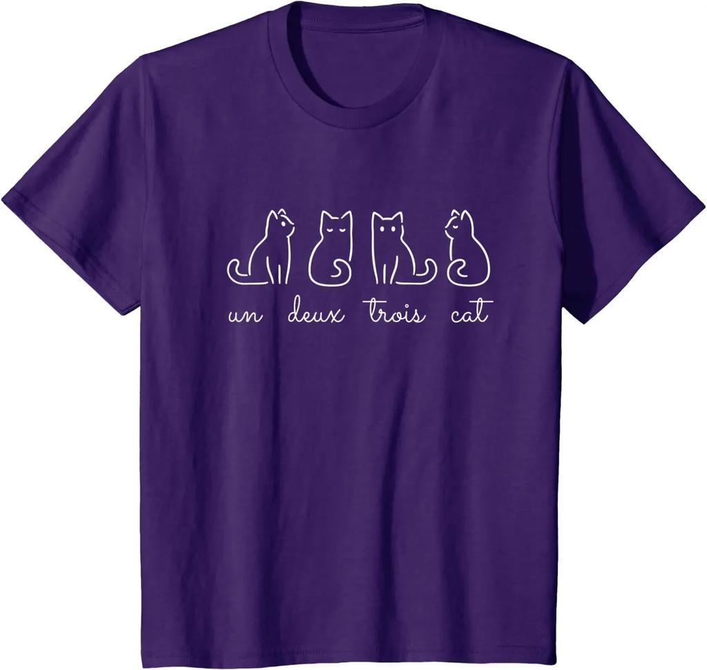 Funny French Joke Cat Dance Quotes TShirt 100 Cotton ONeck Summer Short Sleeve Casual Unisexs Tshirt Size S3XL