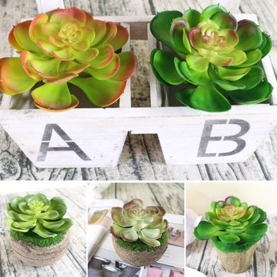 1 Stück Kunststoff gefälschte künstliche Sukkulenten Pflanze Bonsai Garten Home Office Dekor