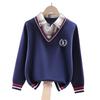 Boys' Autumn/Winter Fake Two-Piece Fleece Pullover Long-Sleeve T-Shirt