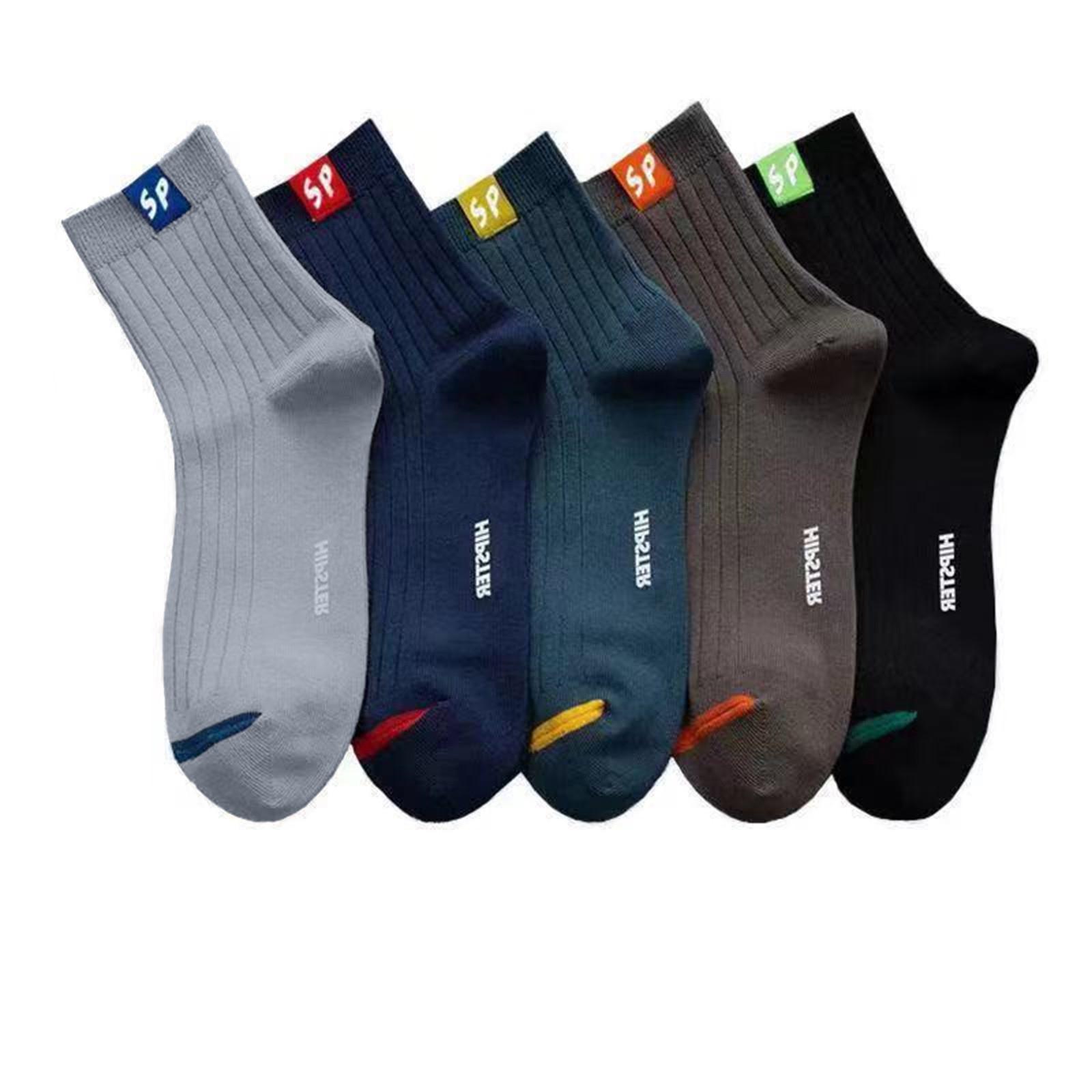 

Women Colorful Bright Flower Socks In Tube Casual Cotton Socks 5pc One Size