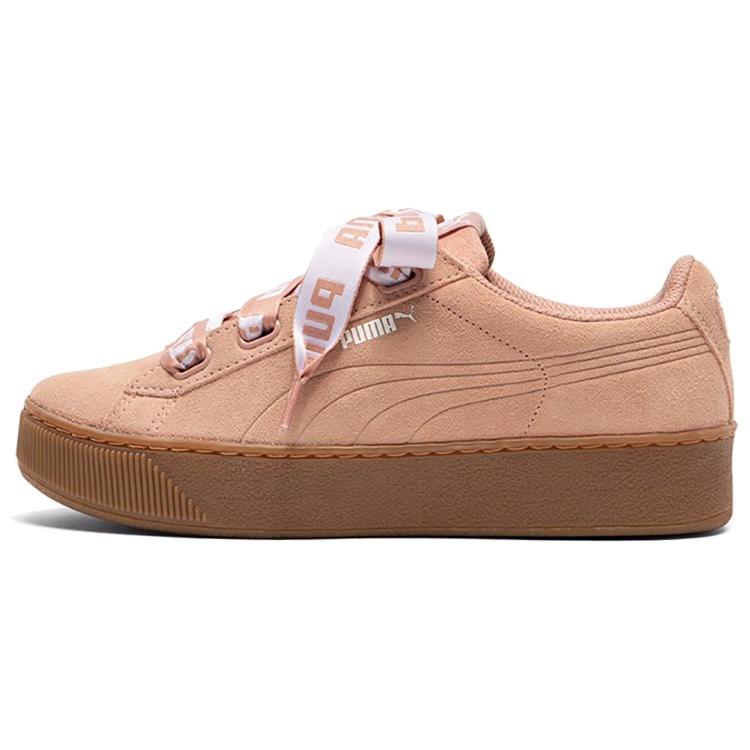 (WMNS) PUMA Vikky Platform Ribbon Pink/Brown Women s 365314-02 EU 36