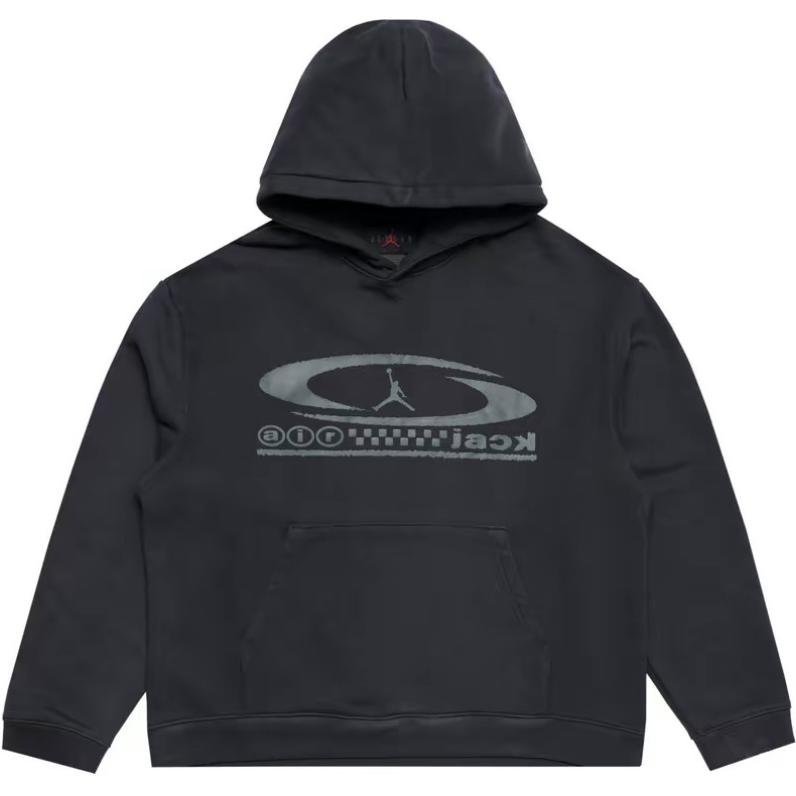 Jordan Travis Scott Comfortable Long Sleeve Hoodie Unisex Hoodies Black FQ7822-010 XL