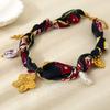 Starfish Beach Ocean Series Necklace Shell Dopamine Necklace Cloth Wrap Scarf Chain Necklace  Gift