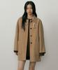 Lingseoul Handmade Half Toggle Coat-Camel