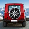 1pc Car Tire Cover Compatible for 14-17 Inch Tires, Rose Compass Outdoor Adventure Wheel, Easy Install Suitable for Camping, Fit for SUVs, Trucks, Car