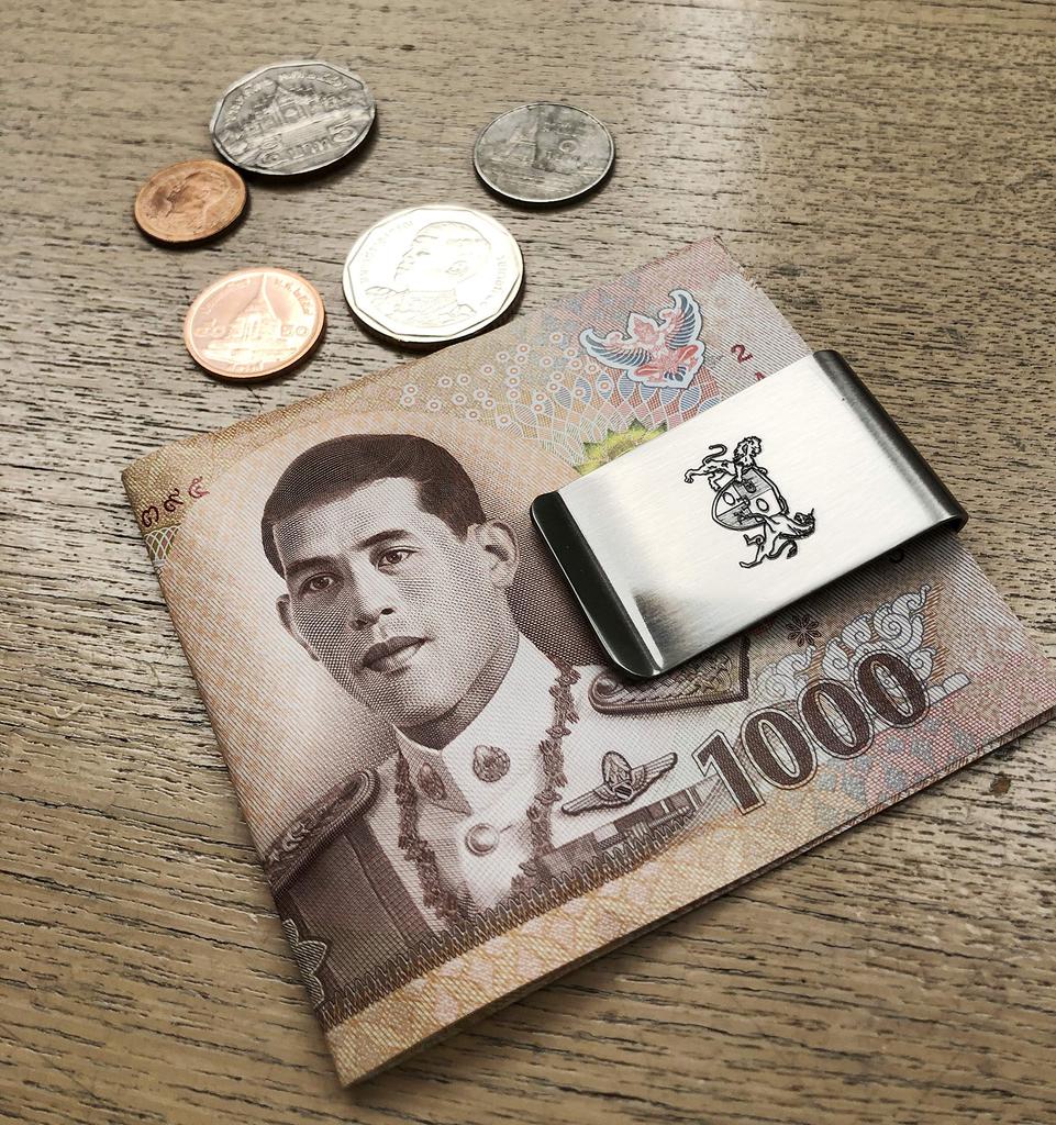 DONOK Artisan Money Clip for Made in Black H53 x W21 x D8mm Packaging Men, Japan, Sate, (Gift Included)