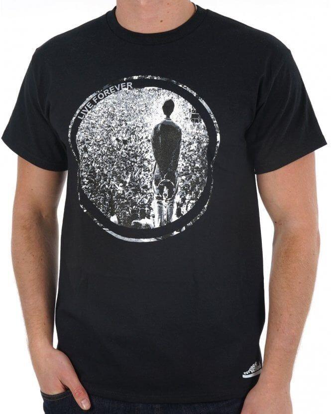 Vintage Oasis Live Forever T-shirt, Short Sleeve Black Cotton T-shirt,Size S-5XL Unisex T-Shirt M