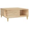  Coffee Table, Sonoma Oak 80x80x36.5 Cm Wood-based Material