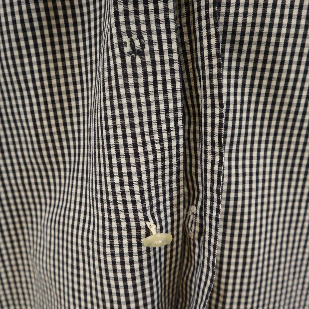 FENDI Check Pattern Long sleeve Button down shirt 40 black Men's Used