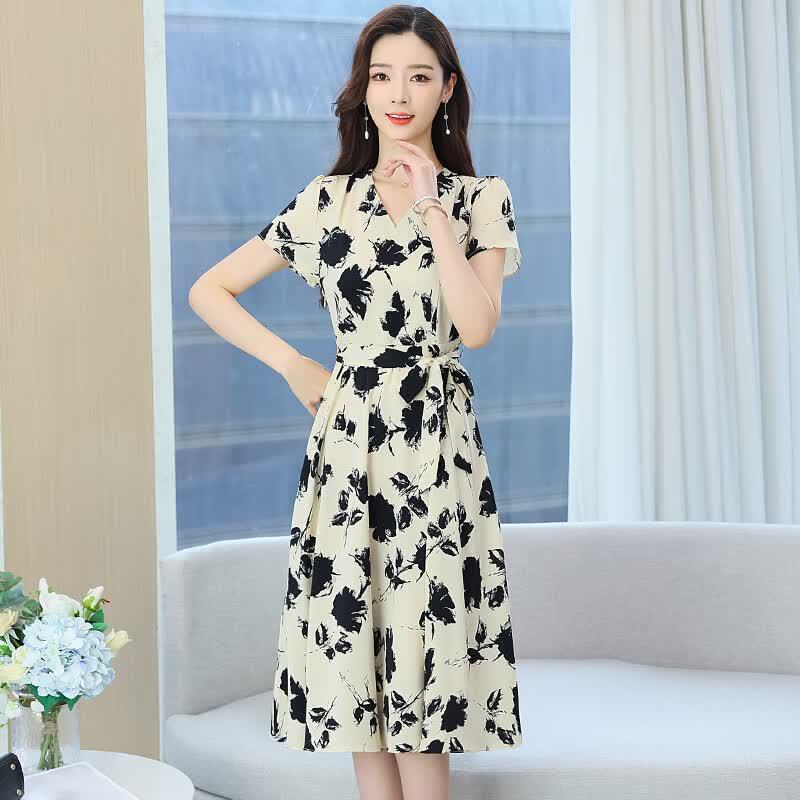 La Chapelle Pear-Shape Flattering A-Line V-Neck Dress 3XL