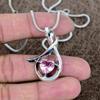 Pink Kunzite Gemstone Handmade 925 Sterling Silver Jewelry Pendant 1.54" KKG-571