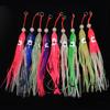 5Pcs Fishing Squid Lures Soft Luminous Octopus Trolling Saltwater Lures Baits with Hook Octopus Skirt Trolling Swimbait