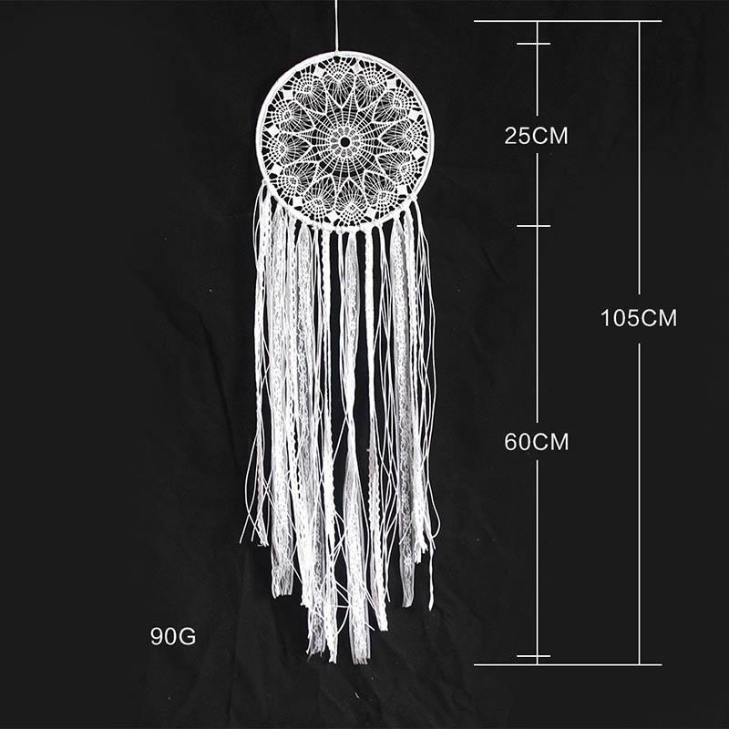 Native American Style Black Lace Wind Chimes Wall Hangings Large Triangle Round Door Pendant Home Decorations For Halloween Gift