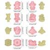 8-Piece Christmas Biscuit Molds Plastic Frosting Candy Fondants Push-type Moulds