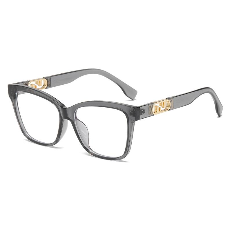 66022 Fashion Anti-Blue Versatile Men'S And Women'S Glasses 2024 New Internet Celebrity Retro Trend Simple Flat Mirror