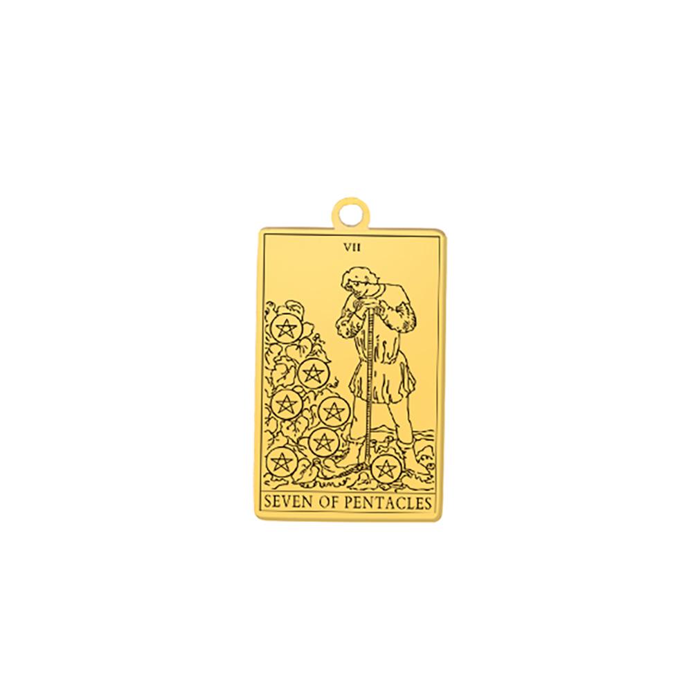 Suit of Pentacles Tarot Cards Vintage Amulet Pendant for Necklaces Suit of Swords Traditional Tarot Art Minor Arcana Wholesale