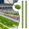 40pcs 1/100 Model Trees Artificial Tree Train Railroad Scenery Architecture Tree Park Scenery Miniature Tree Landscape Decoratio