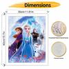 Disney Frozen Paint By Number Kit Elsa Anna Drawing Canvas DIY Wall Art Picture Home Decor Crafts For Adults Gift Set Acrylic Paint