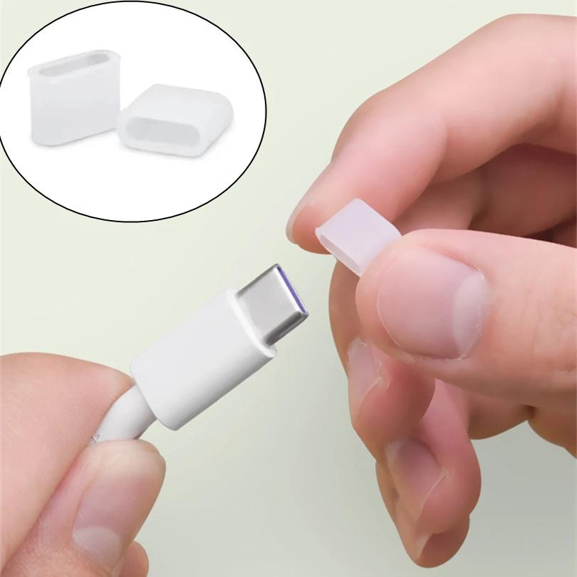 USB-C Anti Dust Plug Waterproof Protector Cover, Universal Silicone Port Cap for Android Type C Charger Cable Mobile Devices