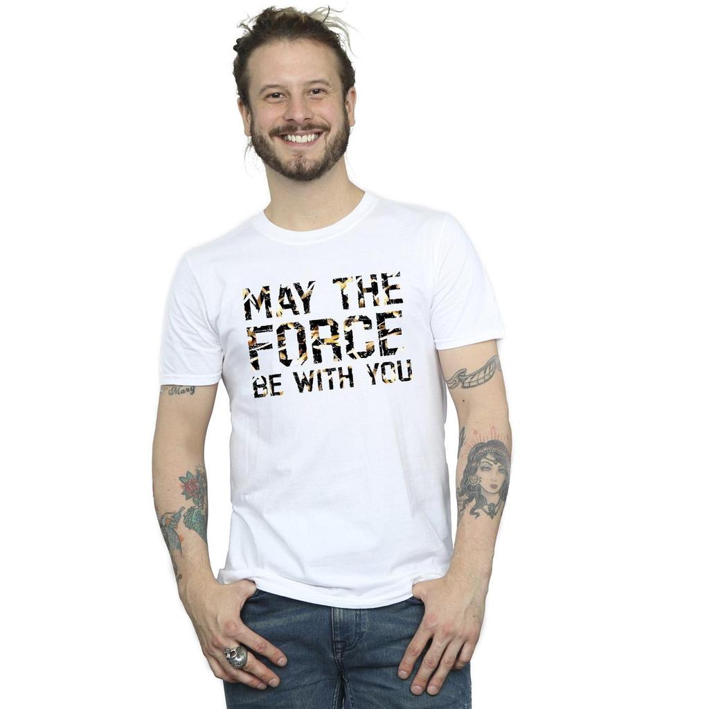 Star Wars Mens May The Force Infill T-Shirt
