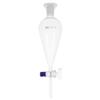 Borosilicate Glass 125 ML Conical Separatory Funnel - Separatory Funnel Pear Funnels with PTFE Stopcock, Laboratory Heavy Wall Conical Separatory