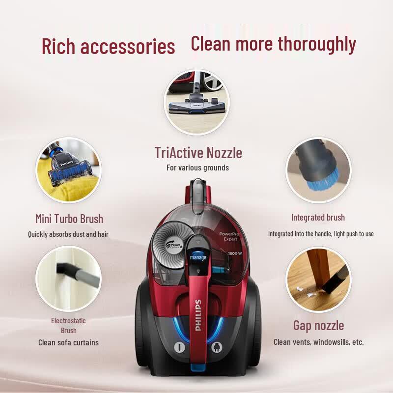 Philips FC9735/81 Bagless Vacuum Cleaner CN plug (adapter included)