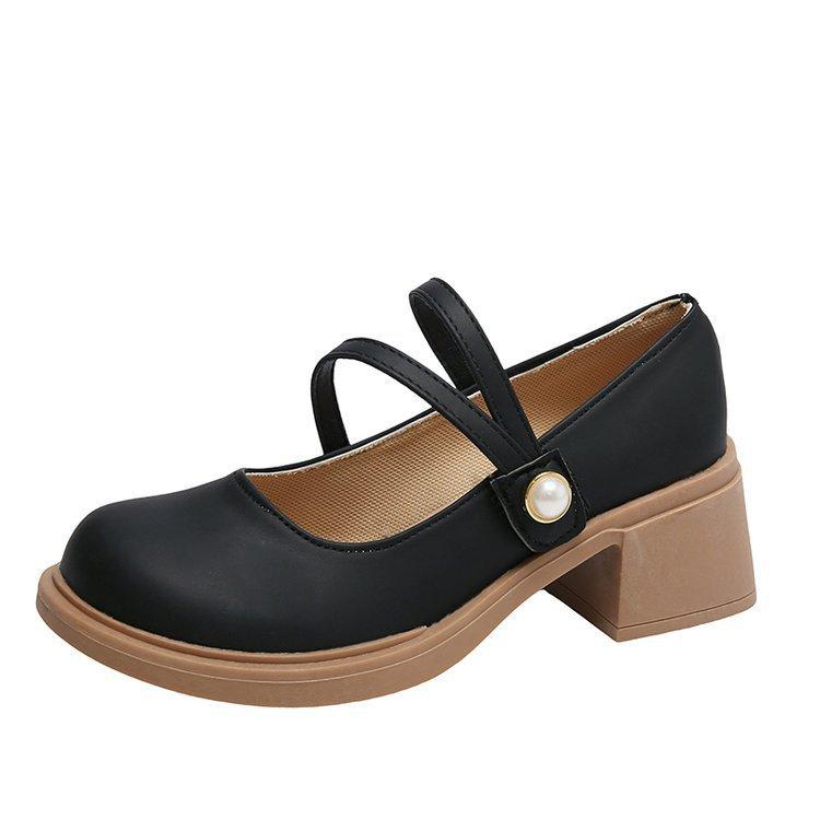 Face Mary Jane Schuhe Damen Flache Einzelschuhe Frühling Kleine Weiße Halbschuhe Sanfte Modische Und Bequeme Schuhe