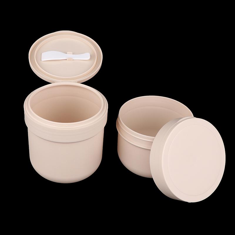 Frosted Face Cream Bottle Lotion Jar Cosmetic Empty Container Hair Mask Bottle Body Cream Refillable Split Bottle With Spoon