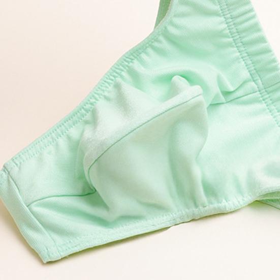 Men's Cotton Thong Sexy T-back Support Pouch Underwear Low Rise Soft Stretch Panties No Fly Covered Underpants