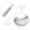 4Pcs Stainless Steel Soup and Slotted Spoons Set for Cooking Serving Caviar Pasta Salad Filtering Kitchen Skimmer Utensil Home