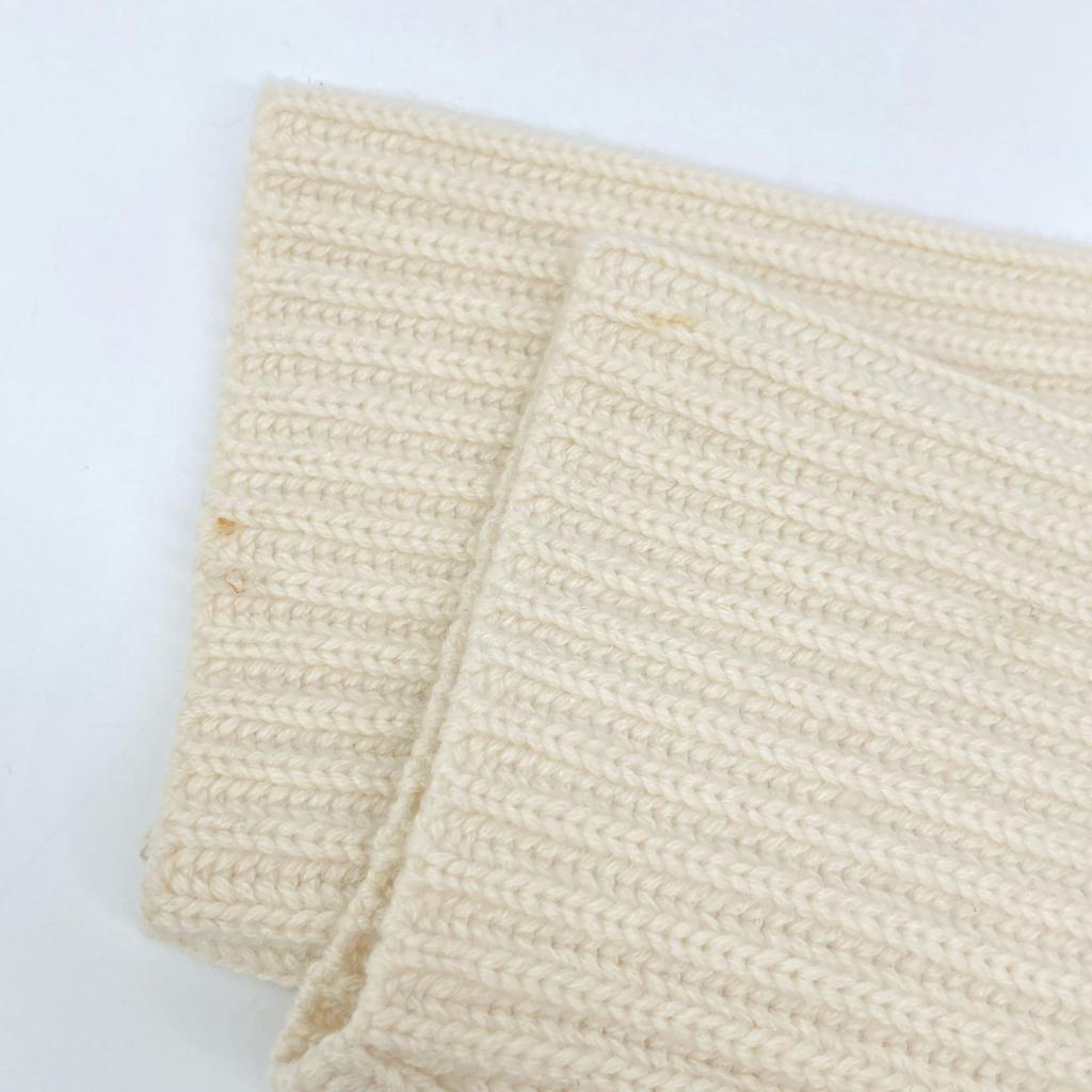 Celine 2 3BX8/6806 Ivory Wool Cashmere Phoebe Period Open Bag Design Knit Tops XS IvoryUsed