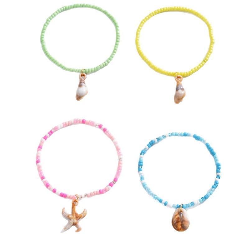 Bohemian rice bead bracelet shell jewelry female starfish bracelet niche high-end light luxury jewelry