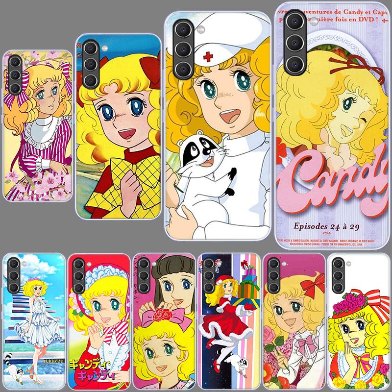 Candy Candy 90s Anime Phone Case for Samsung A54 A14 A24 A34 A17 A37 A57 A55 A35 A25 A15 A13 A23 A33 A53 A07 A05S A04S A03 A73 G