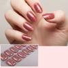 1Set Gel Nail Stickers 22pcs Color Variety Nail Art Set Full Nails Wraps for Women Easy to Apply