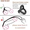 Double Stretch Lock Fine Ring Male Appliance Triangular Silicone JJ Double Ring Sun Ring Couple Sex Products18+