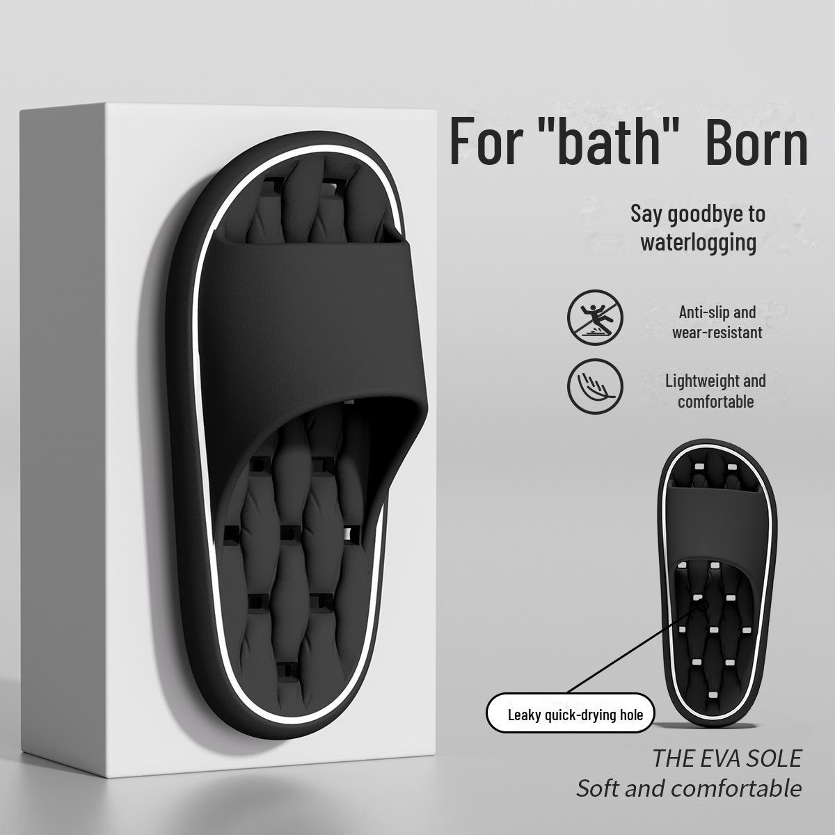 

Тапочки из ЭВА с дезодорантом и нескользящей отделкой для женщин и мужчин: Быстросохнущая, без запаха, тихая, парная банная обувь для использования в помещении. 42-43 (fits 41-42) чёрный