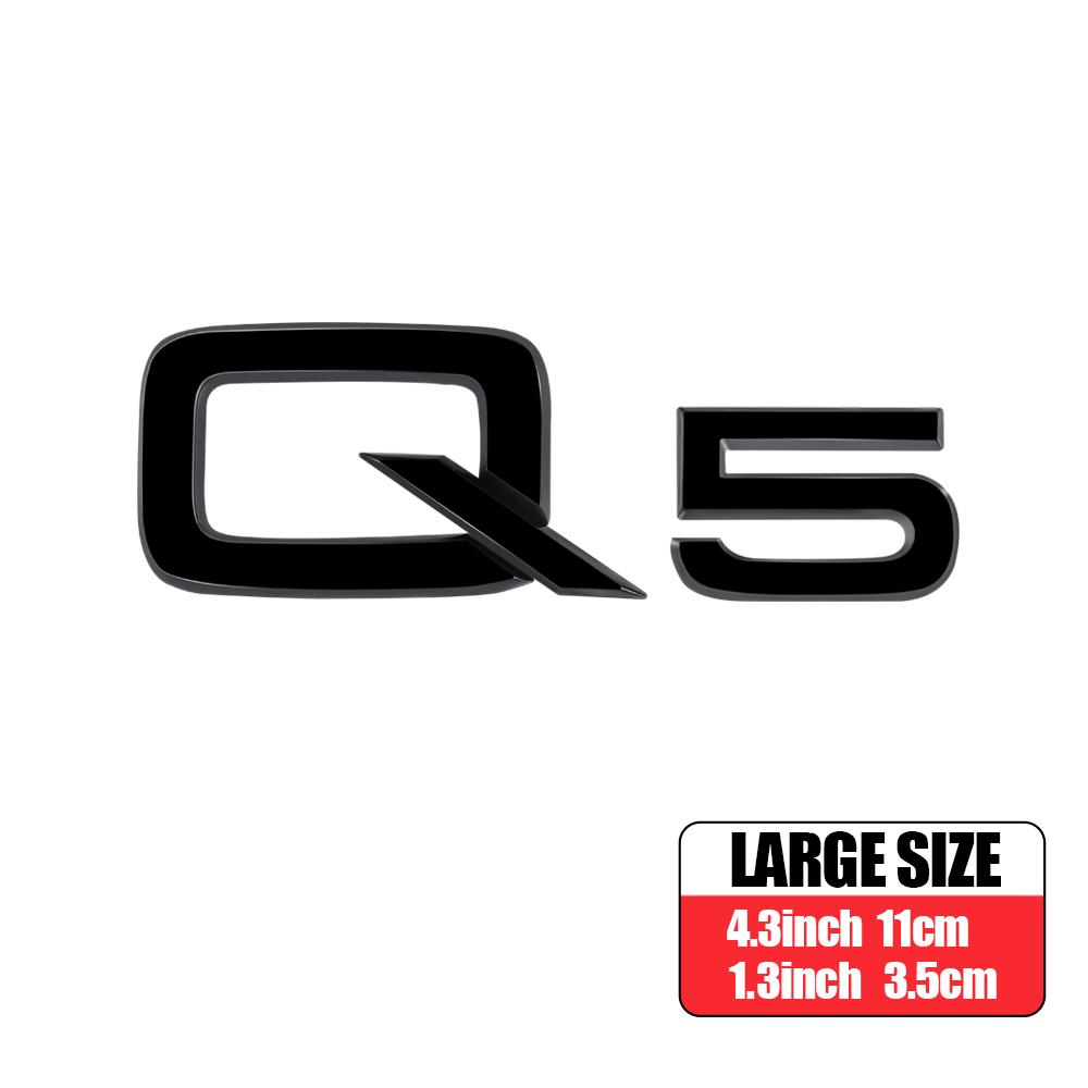 3D ABS A4L A6L A8L Q3 Q5 Q7 Letters Emblem Car Body Rear Trunk Logo Sticker For f2 Q L Series A1 A3 A4 B8 A5 A6 A7 Accessories